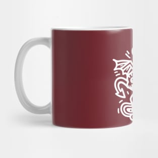 White Devil on a Skateboard Mug